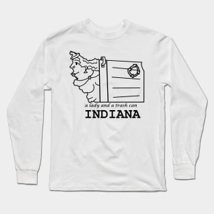 A funny map of Indiana 2 Long Sleeve T-Shirt